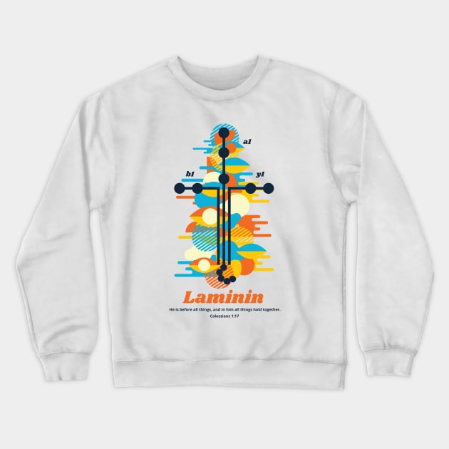 Laminin-111 Christian Crewneck Sweatshirt by ManaWar